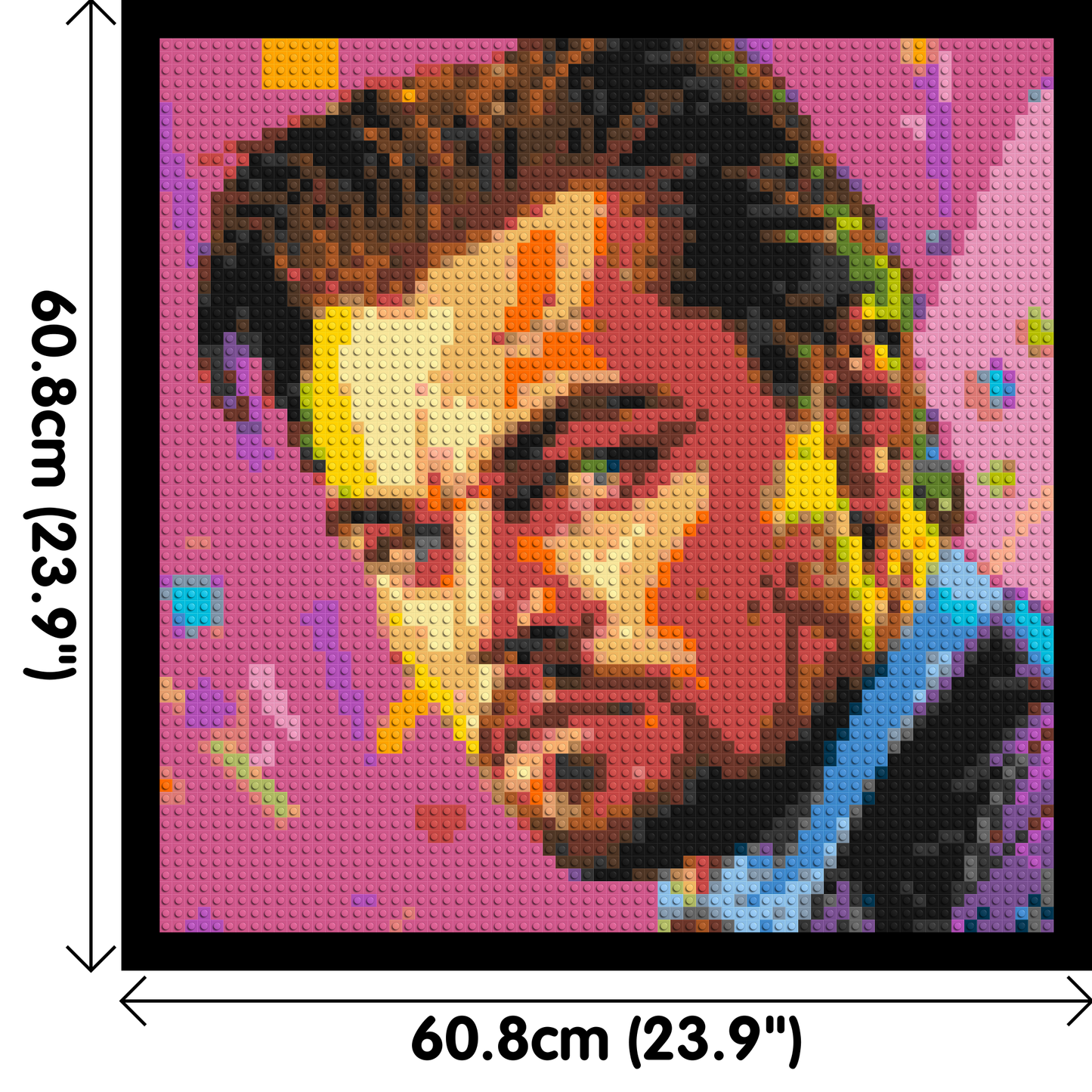 Leonardo Di Caprio - Brick Art Mosaic Kit 3x3 large