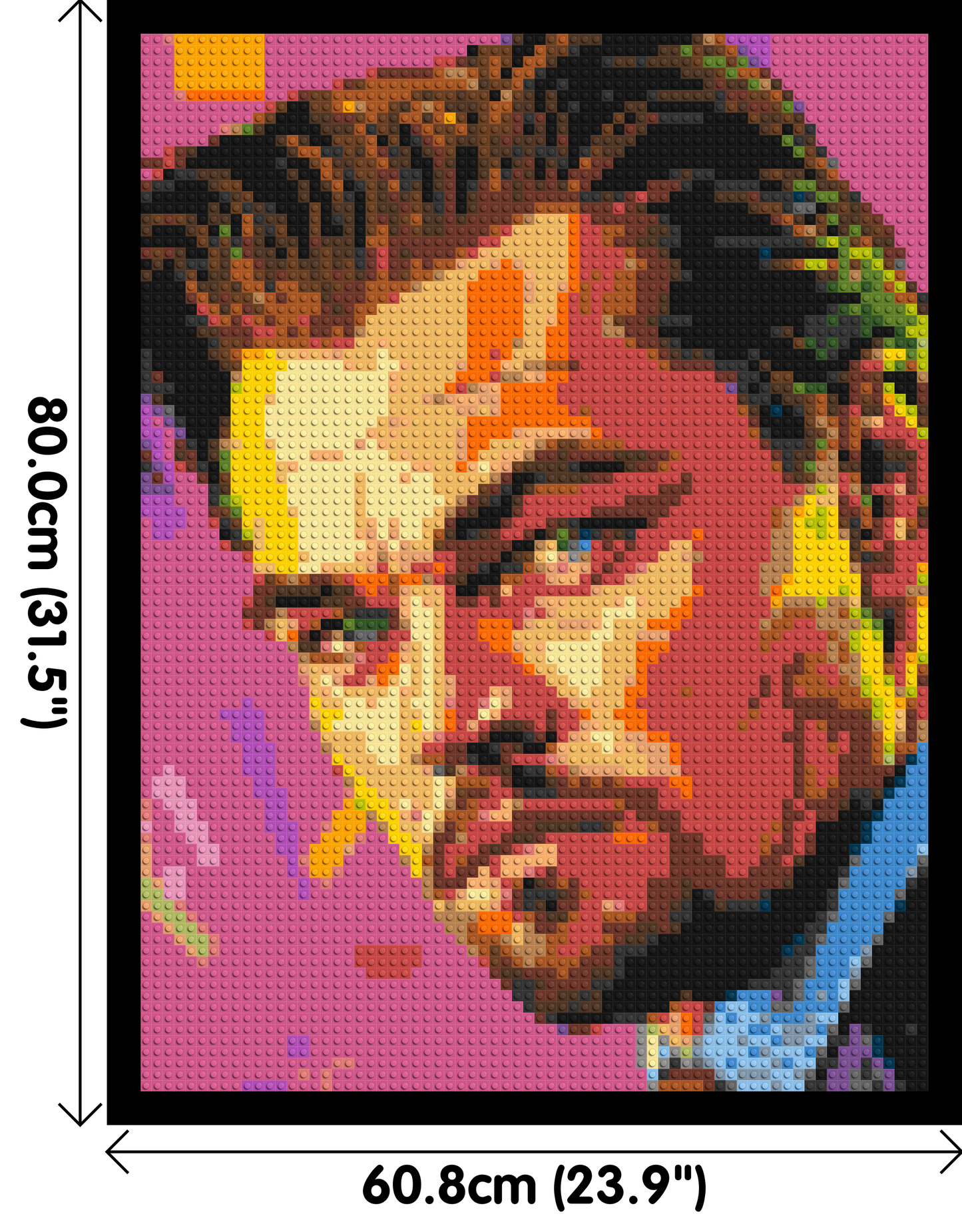 Leonardo Di Caprio - Brick Art Mosaic Kit 3x4 large