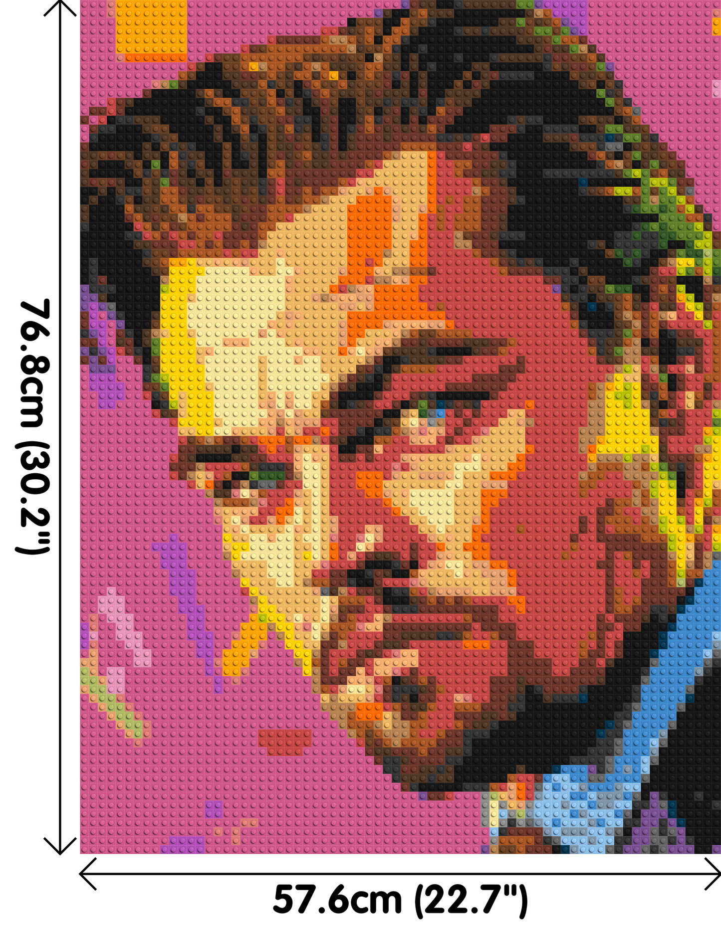 Leonardo Di Caprio - Brick Art Mosaic Kit 3x4 large