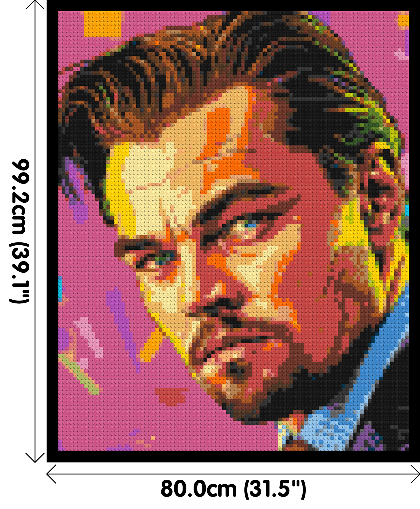 Leonardo Di Caprio - Brick Art Mosaic Kit 4x5 large