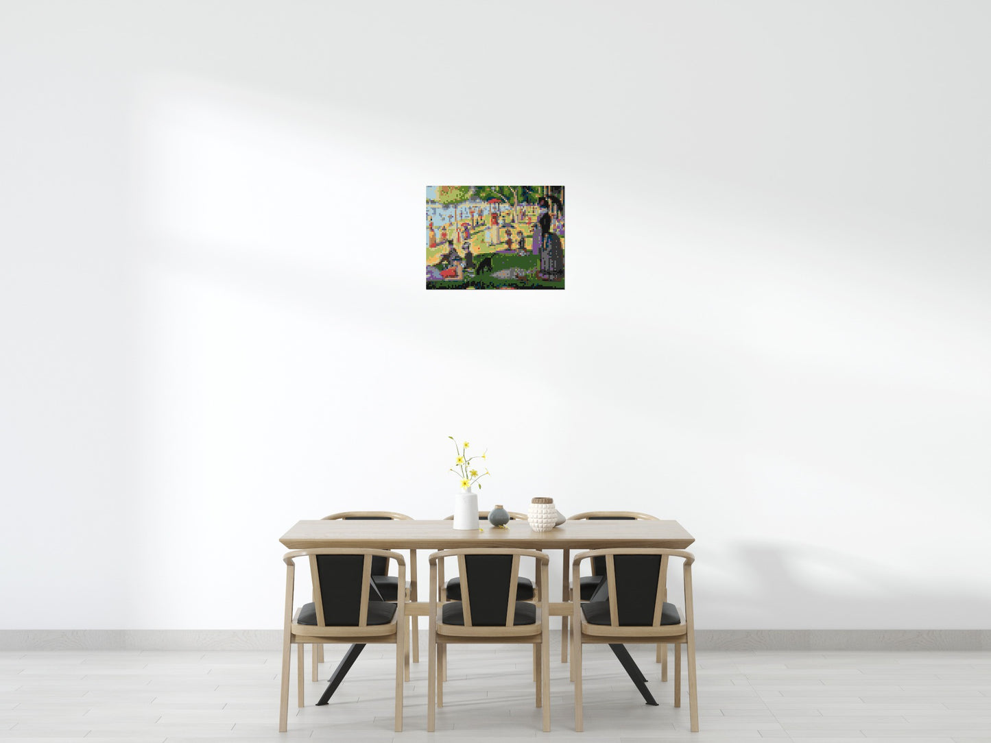 A Sunday Afternoon on the Island of La Grande Jatte By Georges Seurat - Brick Art Mosaic Kit 4x3 large