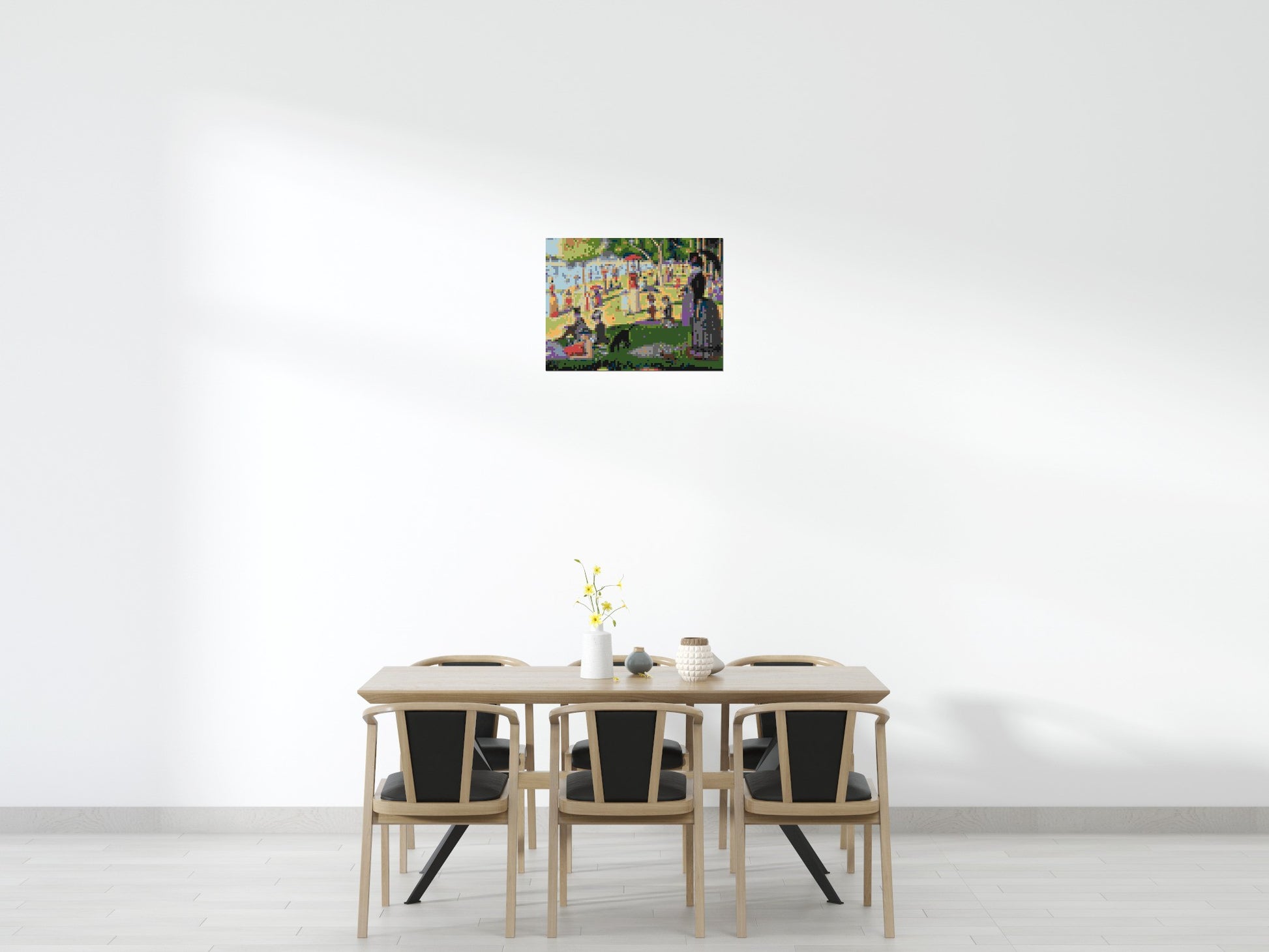 A Sunday Afternoon on the Island of La Grande Jatte By Georges Seurat - Brick Art Mosaic Kit 4x3 scene