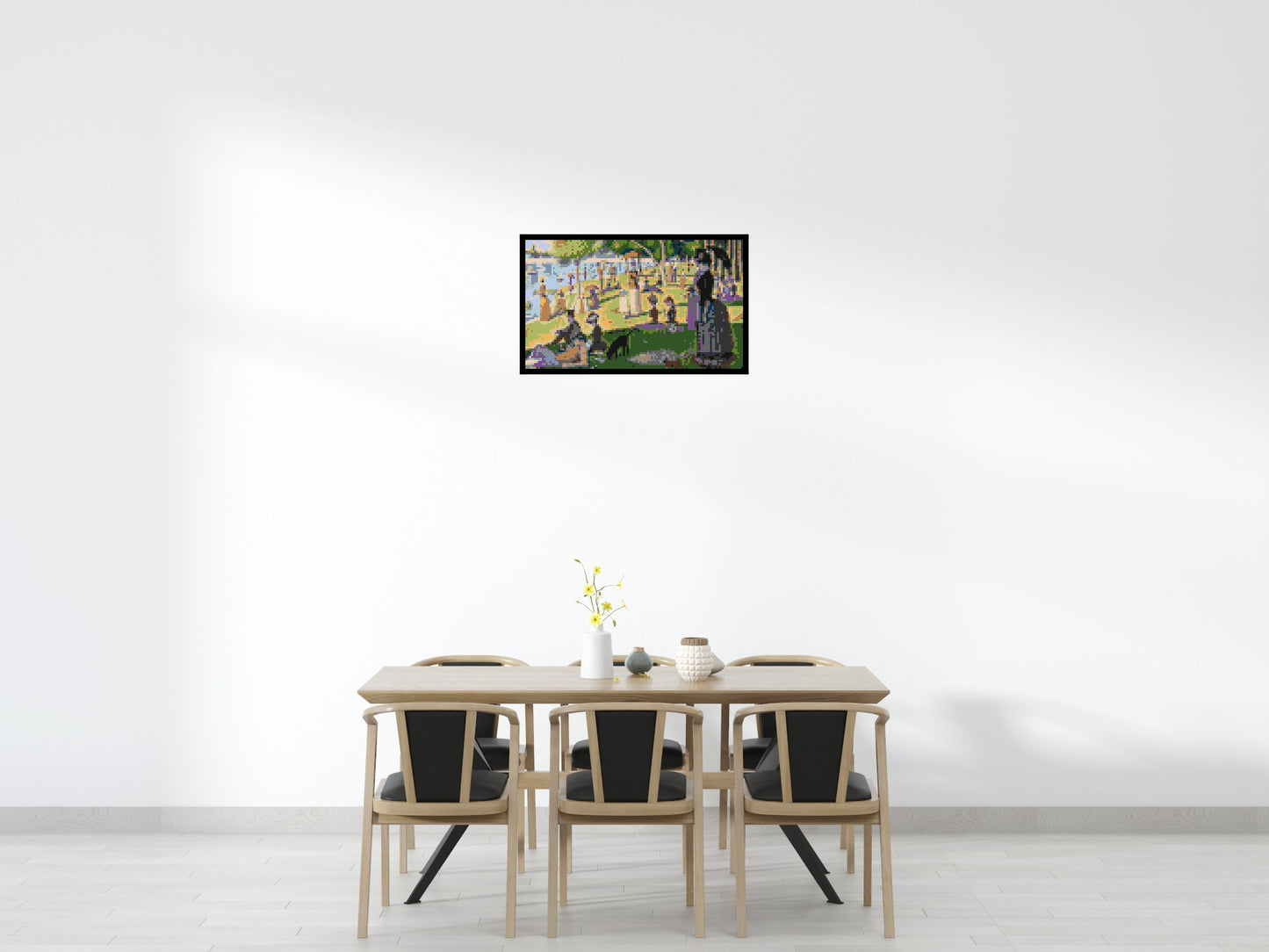 A Sunday Afternoon on the Island of La Grande Jatte By Georges Seurat - Brick Art Mosaic Kit 5x3 large