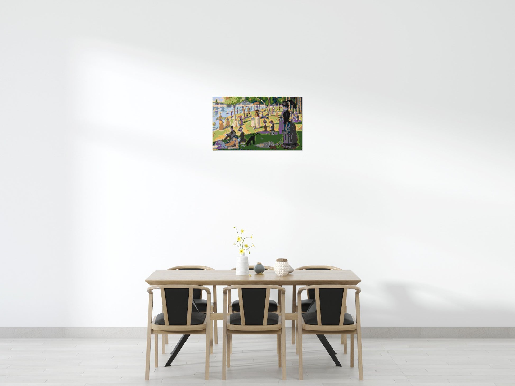 A Sunday Afternoon on the Island of La Grande Jatte By Georges Seurat - Brick Art Mosaic Kit 5x3 scene