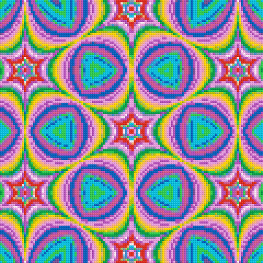 Abstract Pattern #2 - Brick Art Mosaic Kit 5x5 large