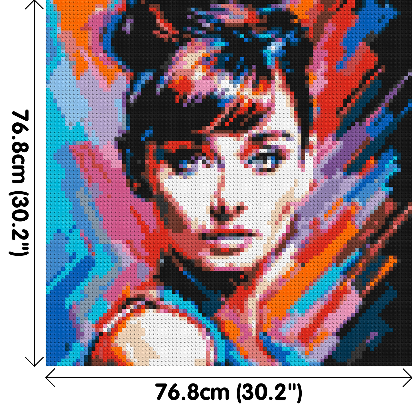 Audrey Hepburn - Brick Art Mosaic Kit 4x4 large