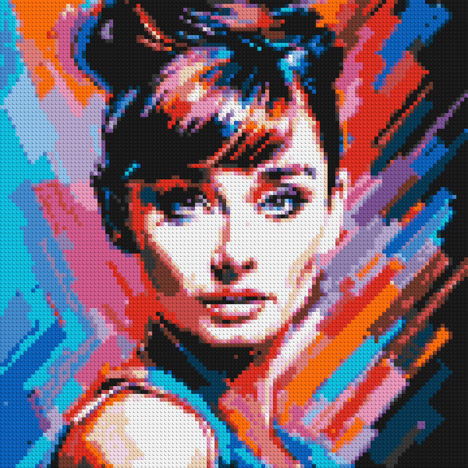 Audrey Hepburn - Brick Art Mosaic Kit 5x5 large