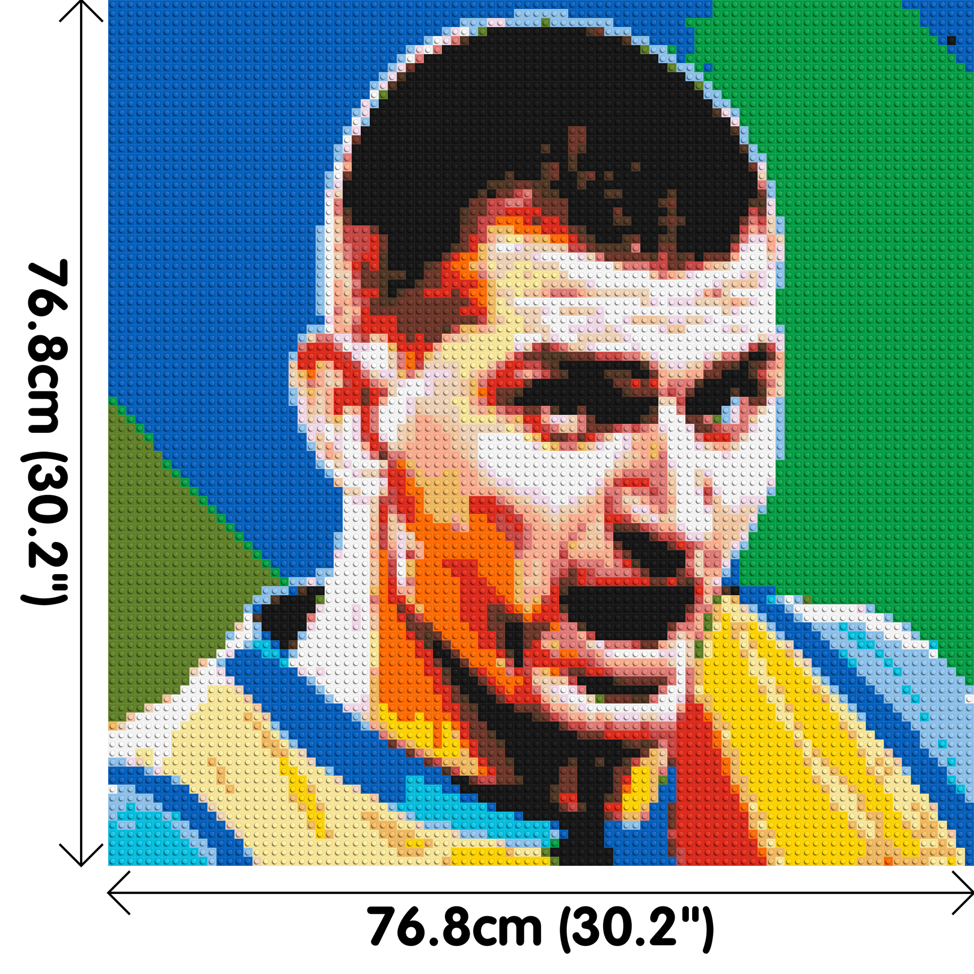 Nikola Jokić - Brick Art Mosaic Kit 4x4 dimensions