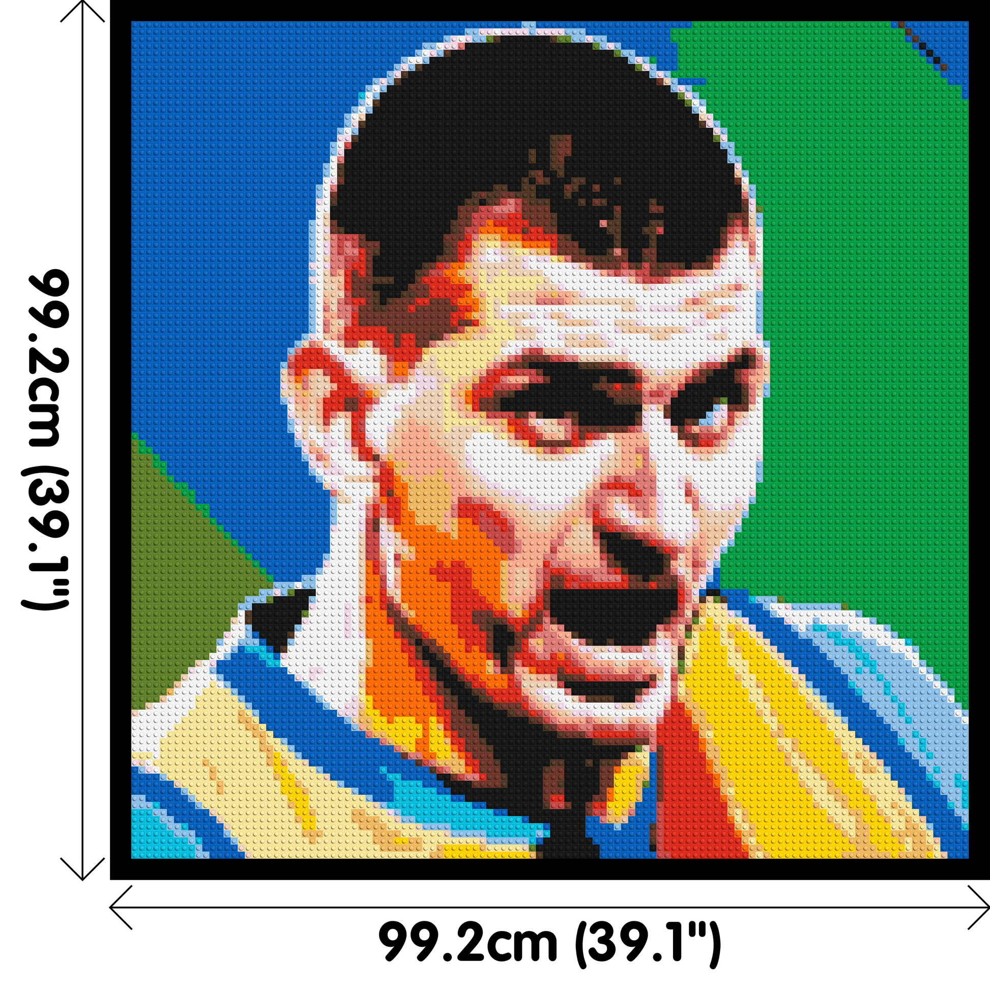 Nikola Jokić - Brick Art Mosaic Kit 5x5 dimensions with frame