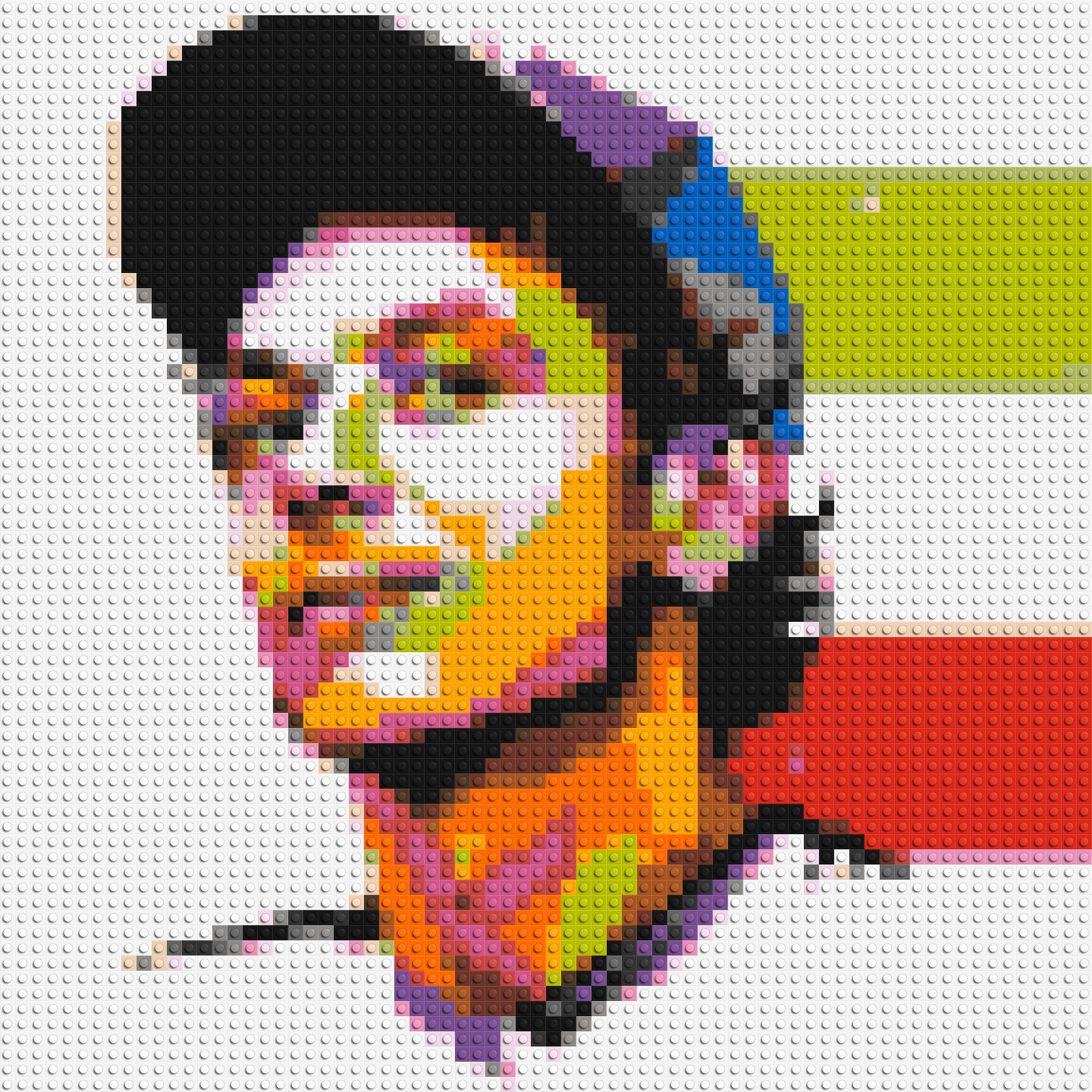 Valentino Rossi #2 - Brick Art Mosaic Kit 3x3 large