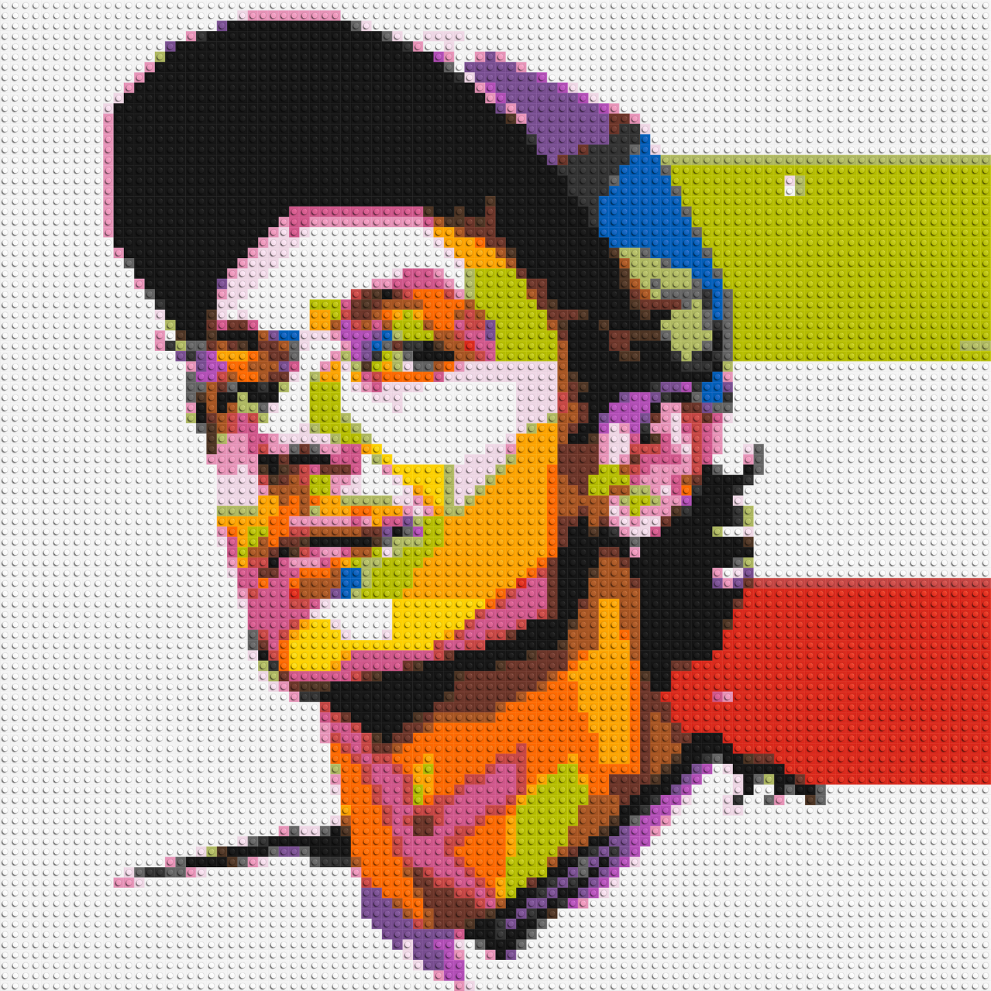 Valentino Rossi #2 - Brick Art Mosaic Kit 4x4 large