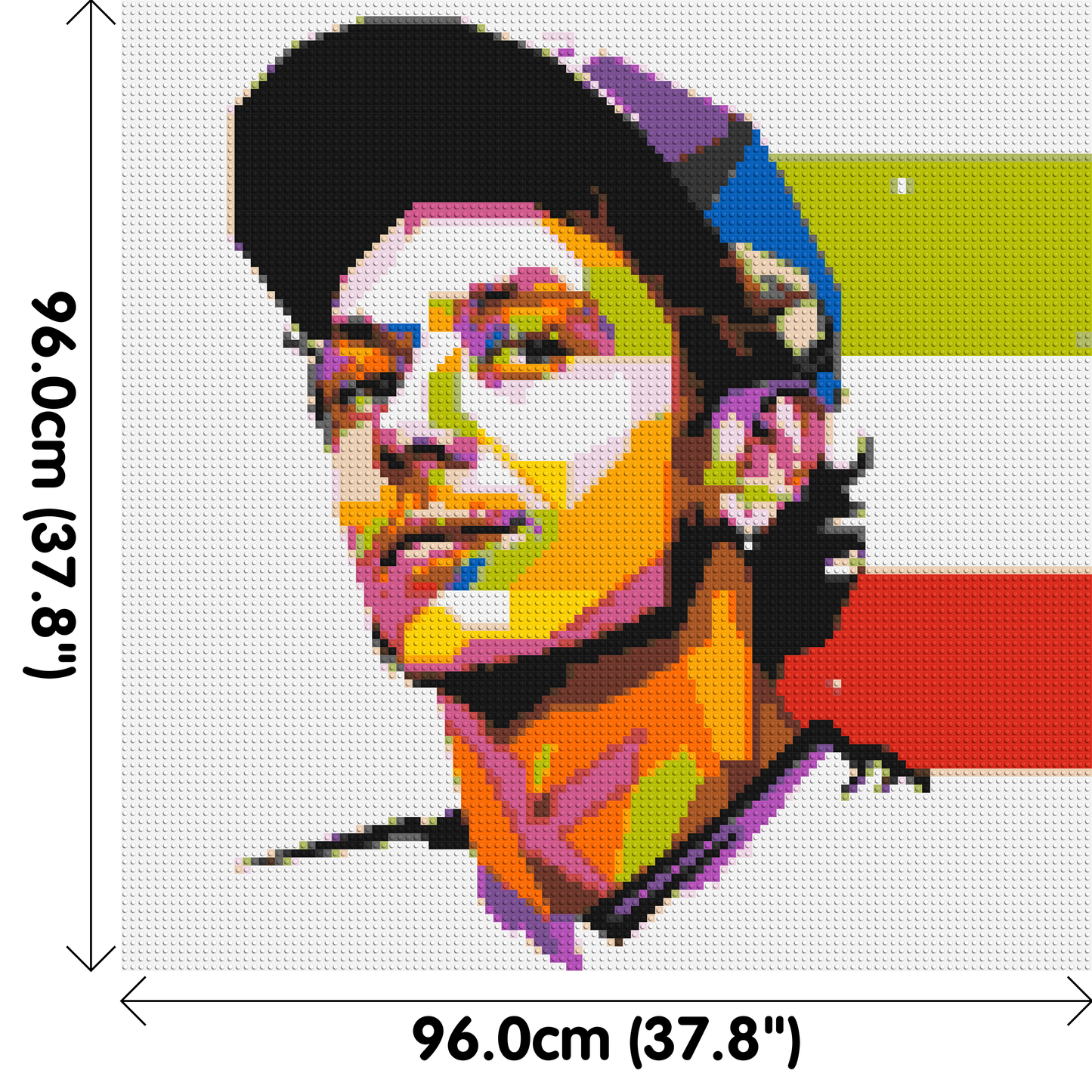 Valentino Rossi #2 - Brick Art Mosaic Kit 5x5 large