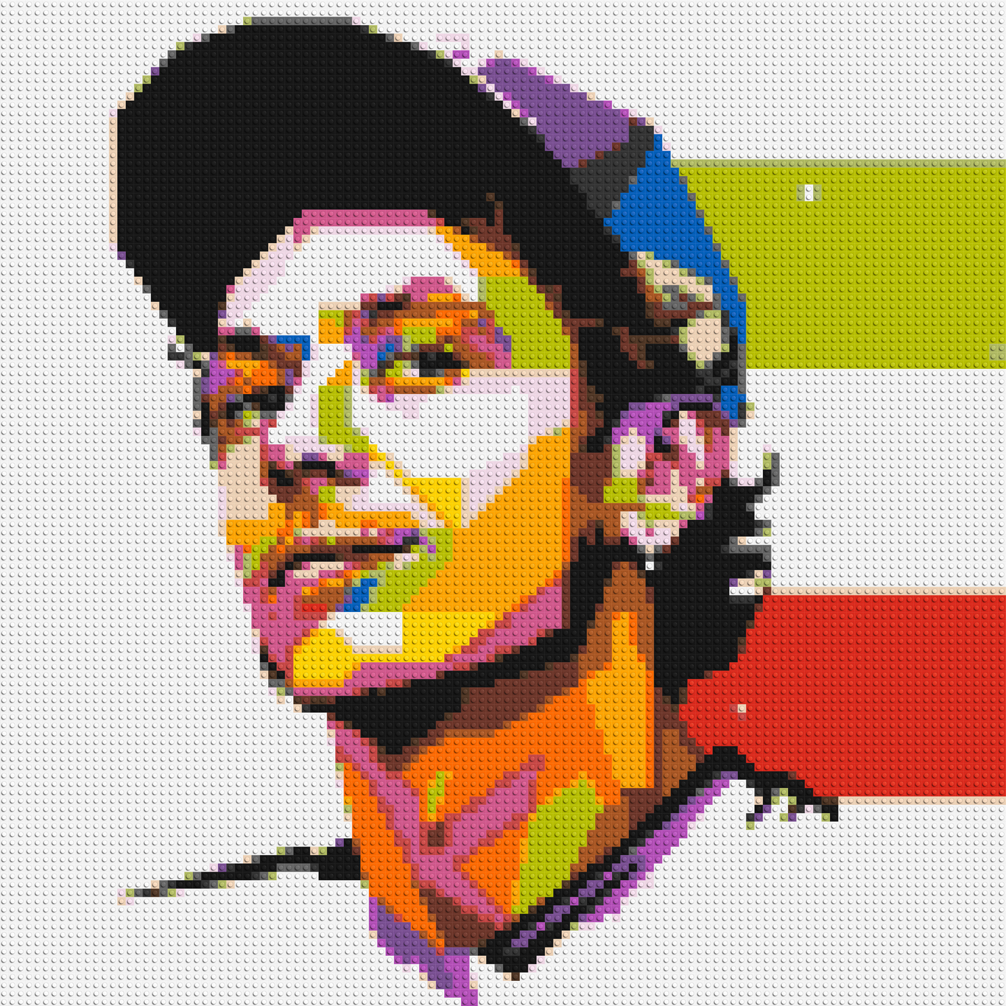 Valentino Rossi #2 - Brick Art Mosaic Kit 5x5 large