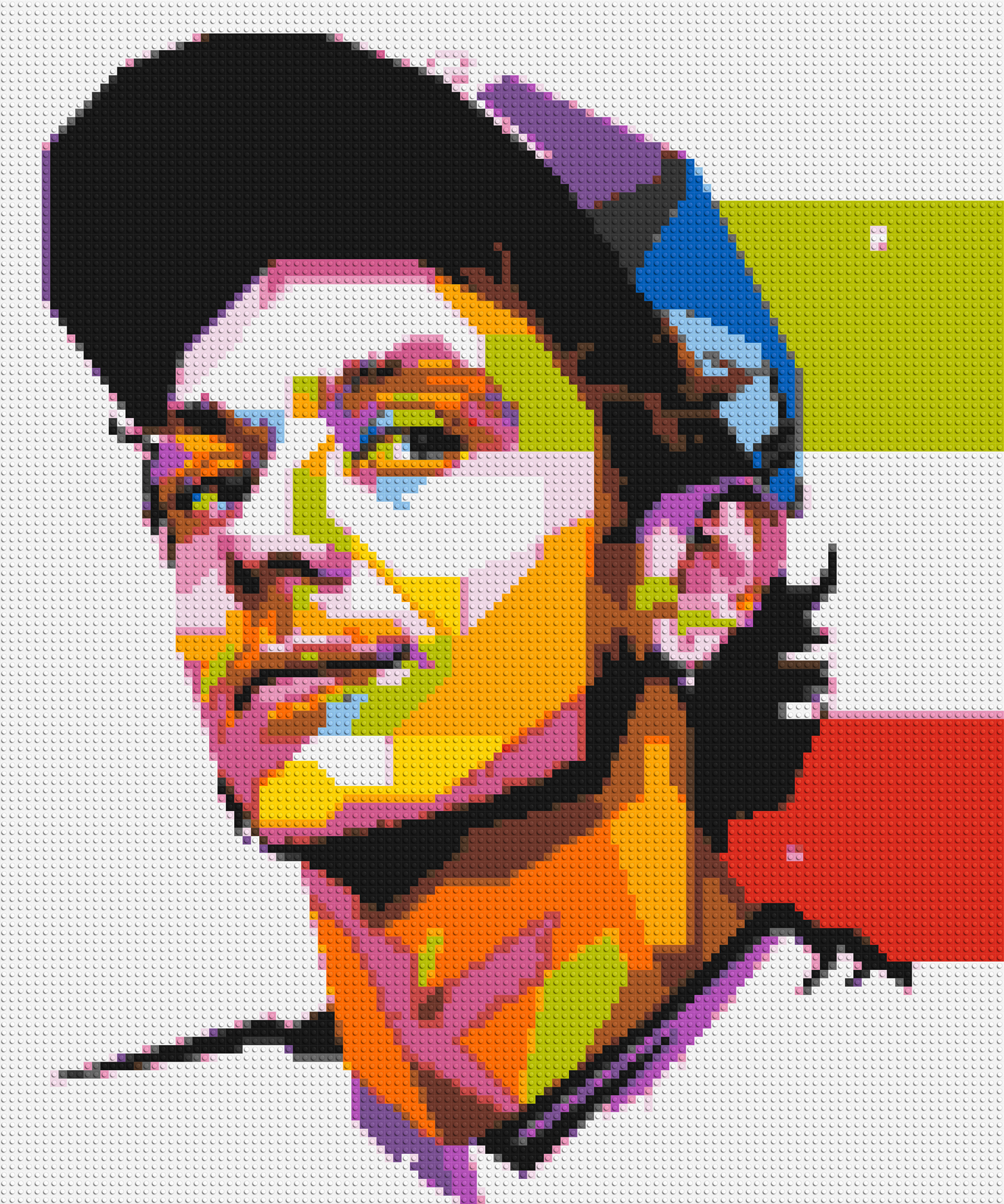 Valentino Rossi #2 - Brick Art Mosaic Kit 5x6 large