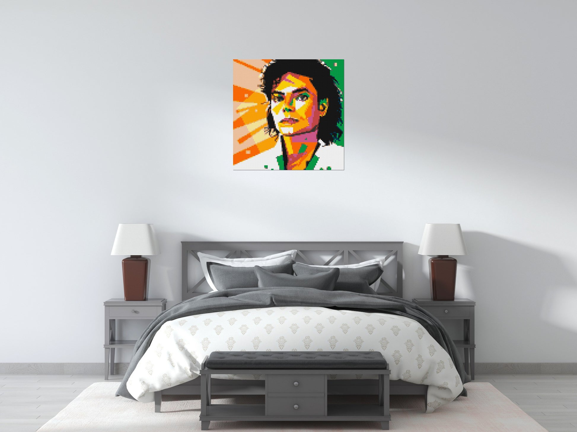 Michael Jackson - Brick Art Mosaic Kit 4x4 scene