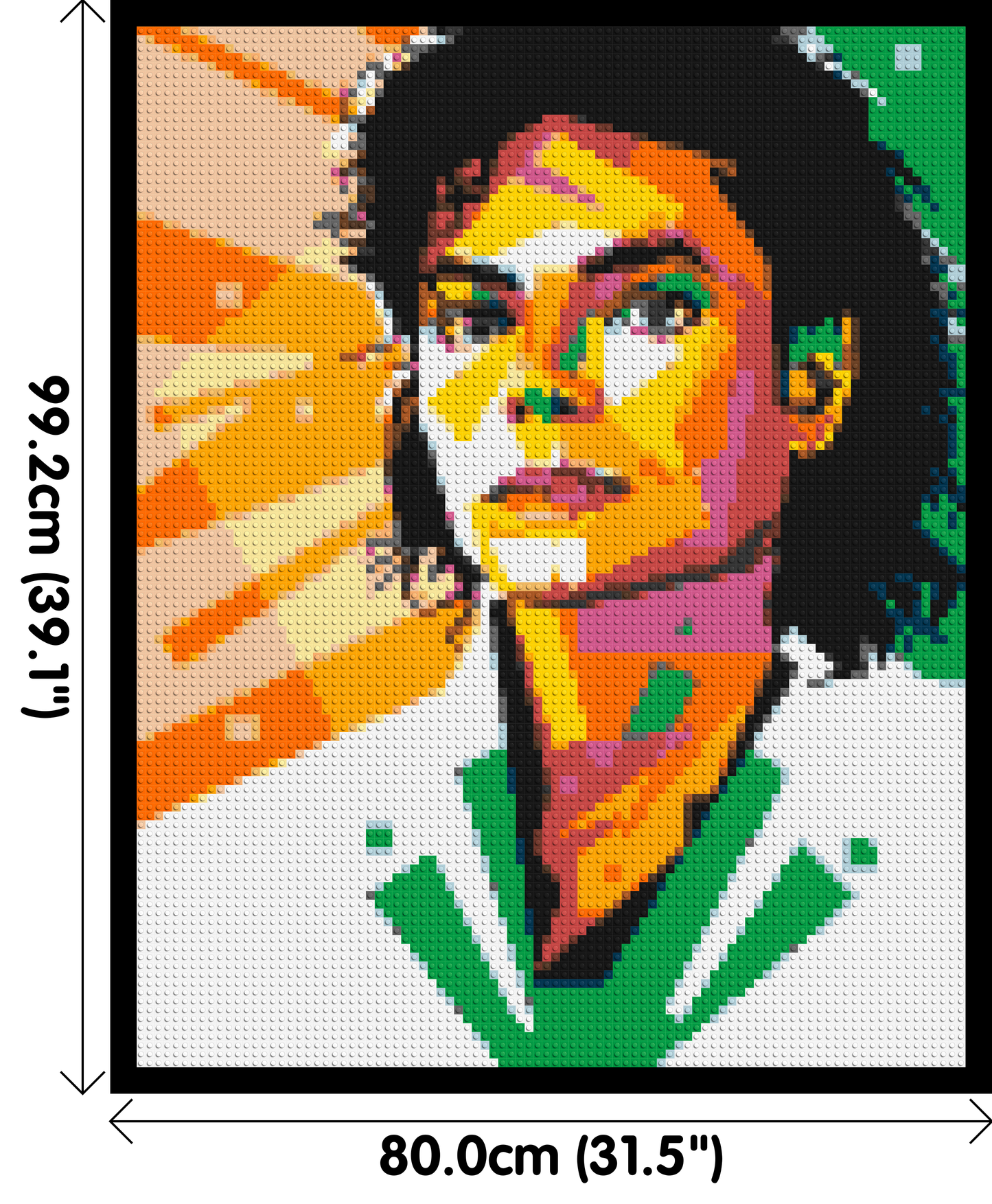 Michael Jackson - Brick Art Mosaic Kit 4x5 large