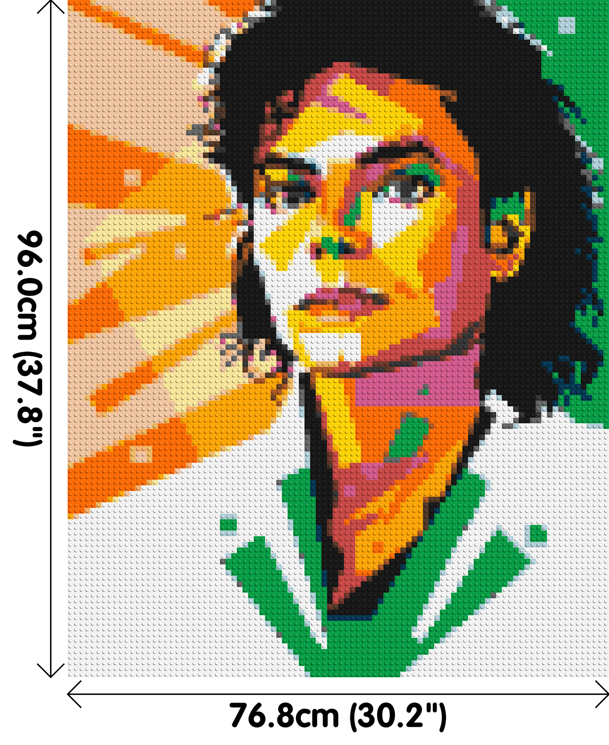 Michael Jackson - Brick Art Mosaic Kit 4x5 dimensions