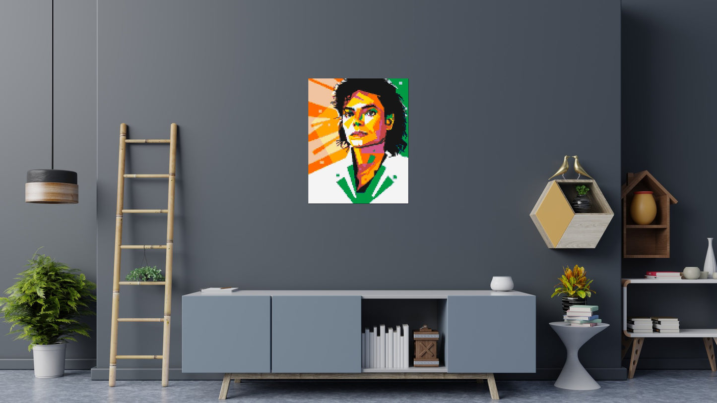 Michael Jackson - Brick Art Mosaic Kit 4x5 large