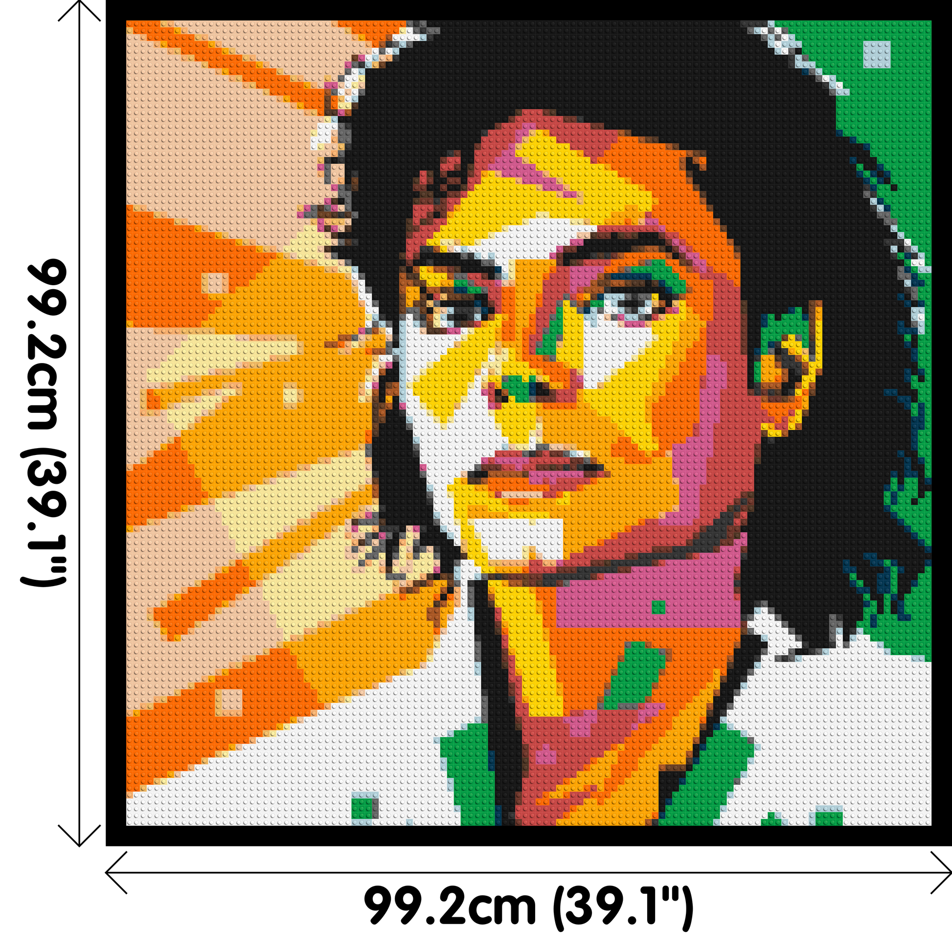 Michael Jackson - Brick Art Mosaic Kit 5x5 dimensions with frame