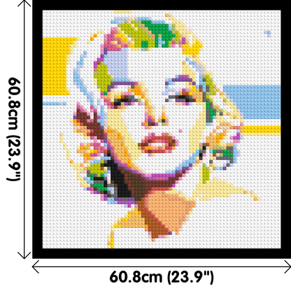 Marilyn Monroe - Brick Art Mosaic Kit 3x3 large