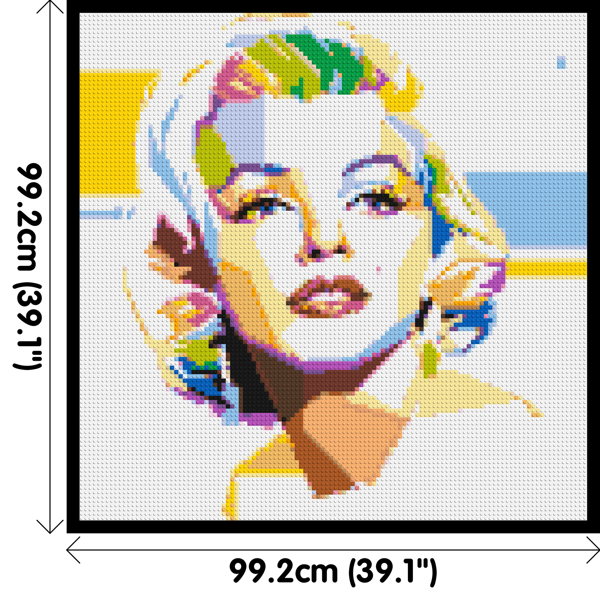 Marilyn Monroe - Brick Art Mosaic Kit 5x5 dimensions with frame
