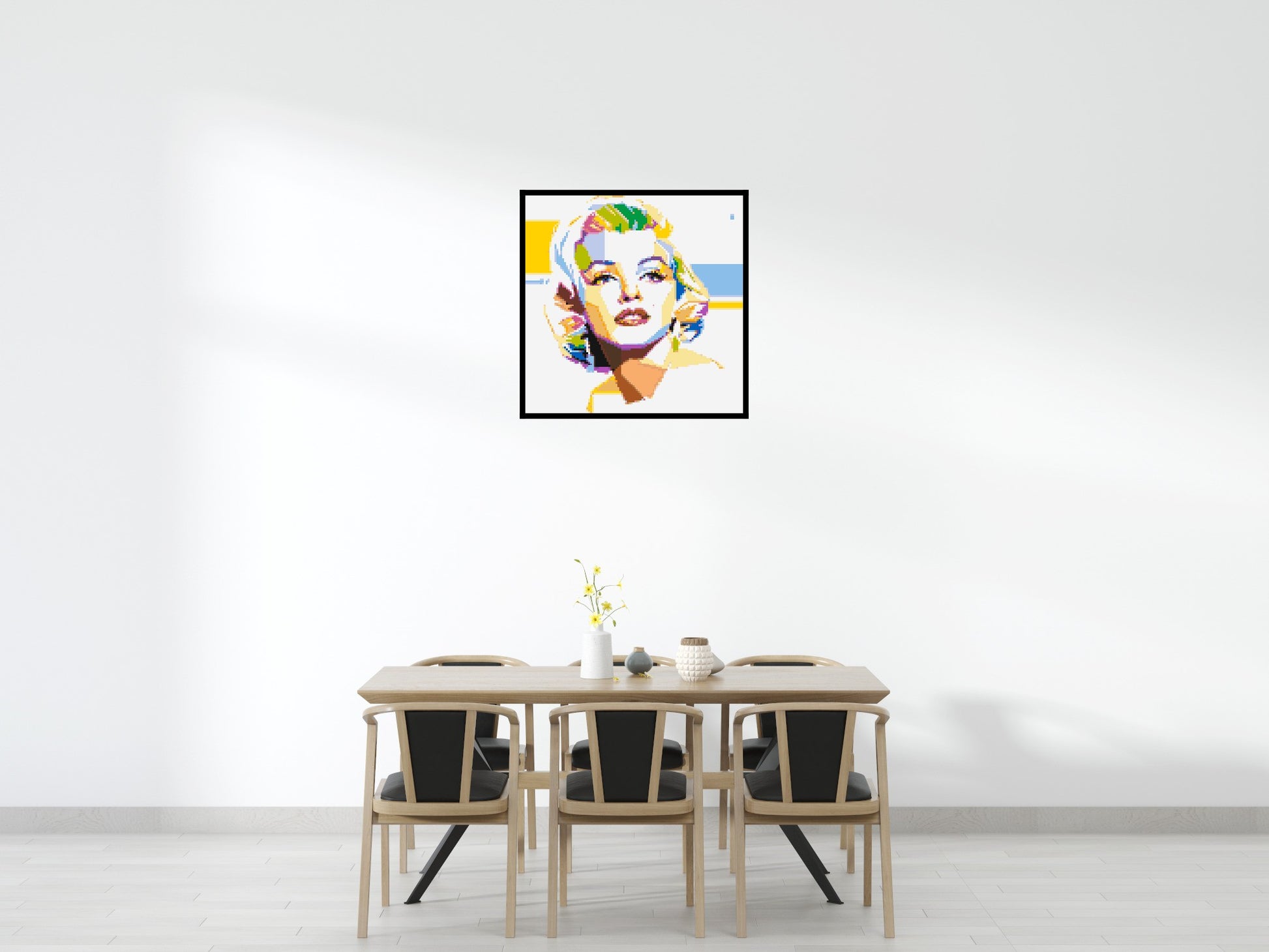 Marilyn Monroe - Brick Art Mosaic Kit 5x5 scene with frame