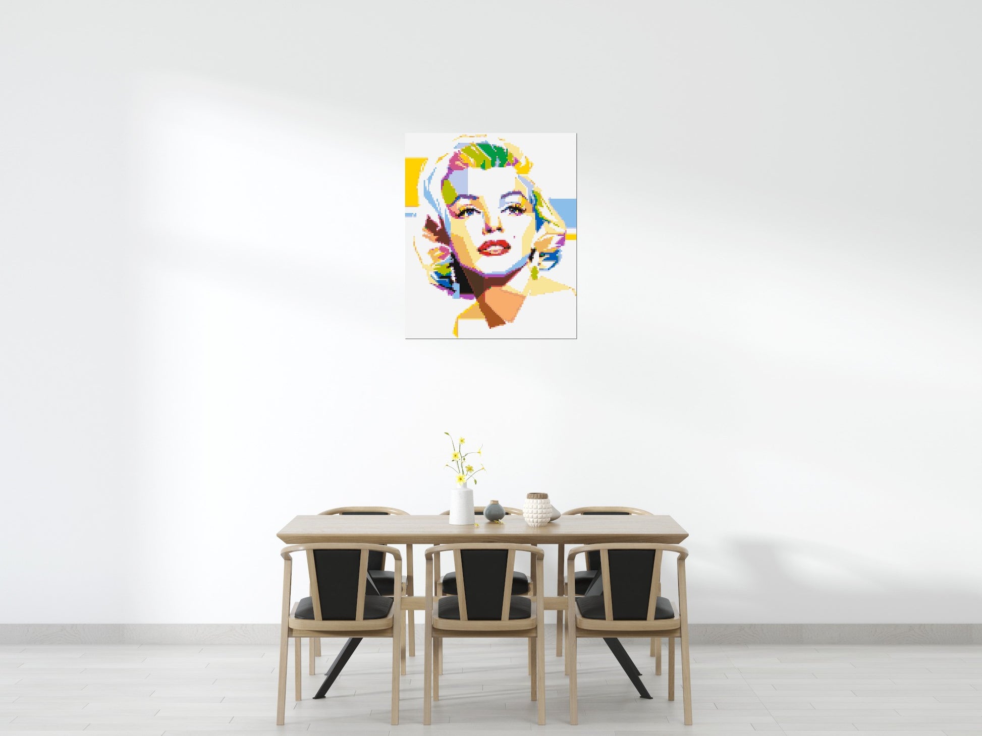 Marilyn Monroe - Brick Art Mosaic Kit 5x6 scene