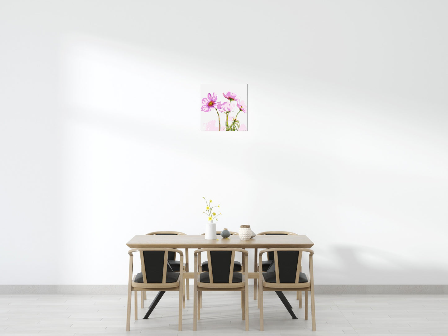 Pink Cosmea - Brick Art Mosaic Kit 3x3 large