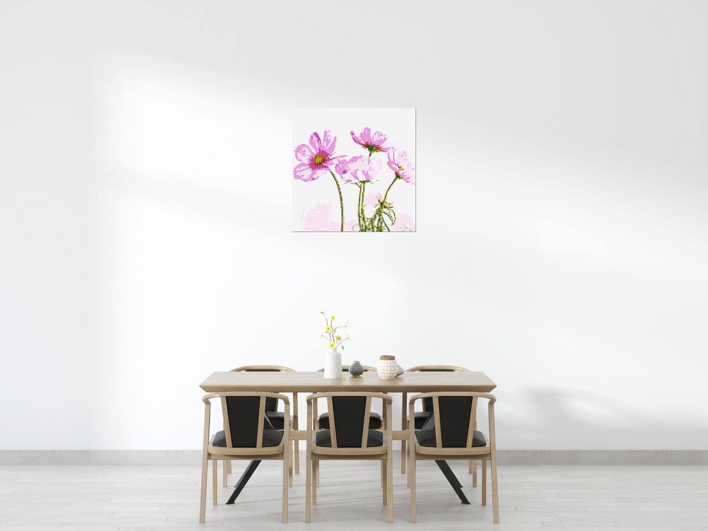 Pink Cosmea - Brick Art Mosaic Kit 5x5 large