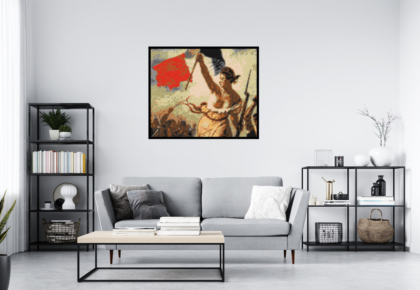 Detail of Liberty Leading The People by Eugène Delacroix  - Brick Art Mosaic Kit 6x5 large