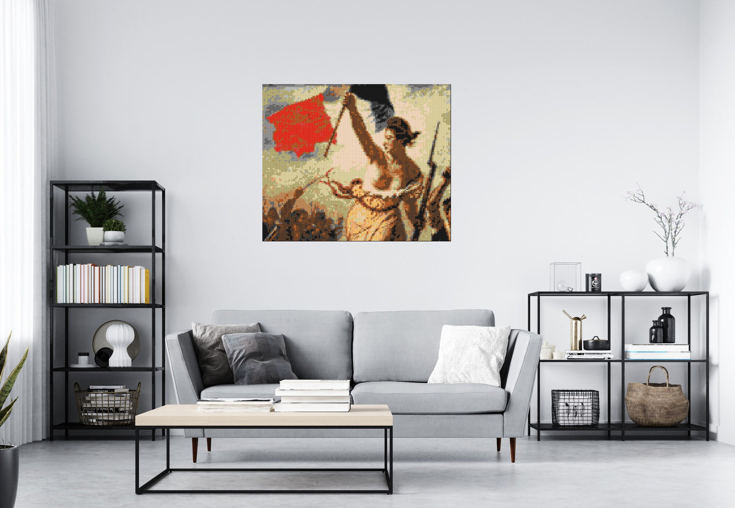 Detail of Liberty Leading The People by Eugène Delacroix  - Brick Art Mosaic Kit 6x5 large