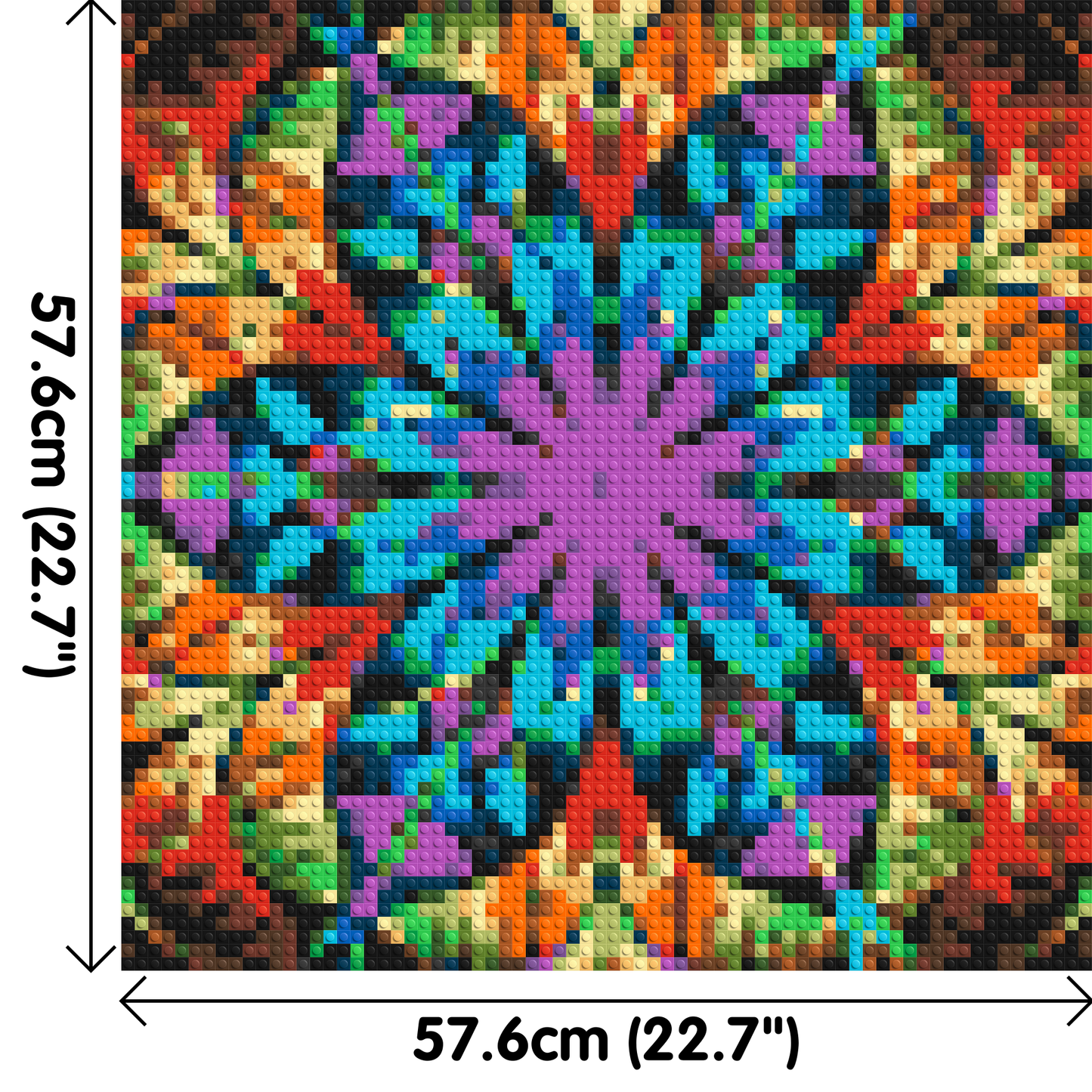 Abstract Pattern #7 - Brick Art Mosaic Kit 3x3 large