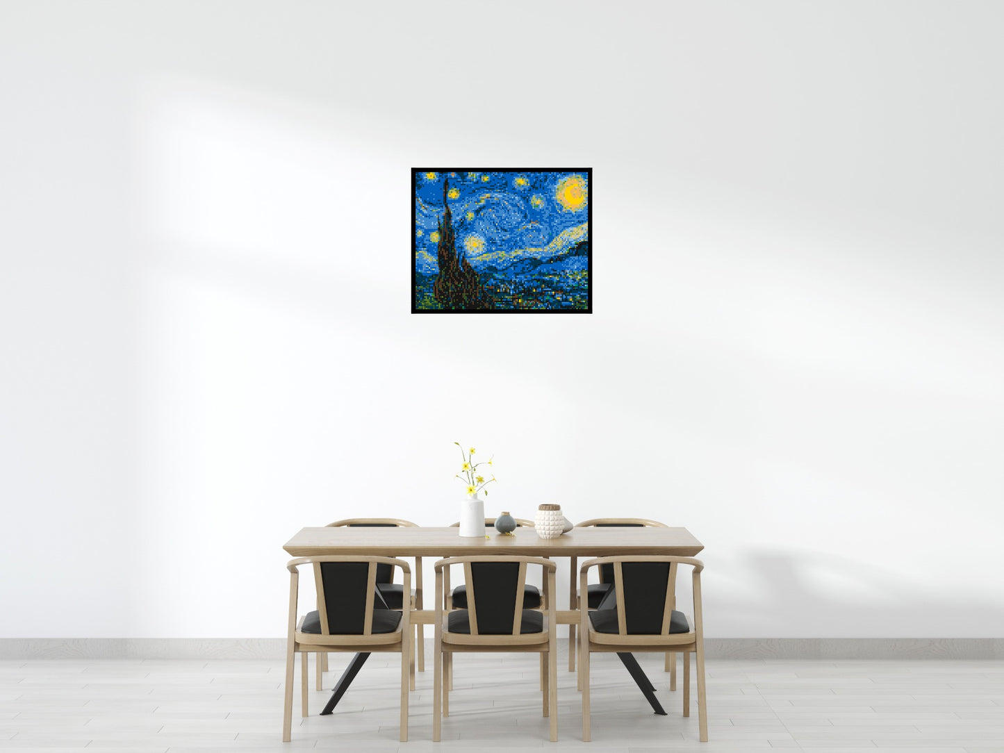 Starry Night by Vincent Van Gogh - Brick Art Mosaic Kit 5x4 large