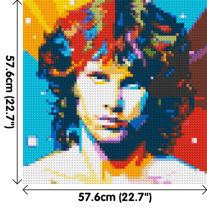 Jim Morrison - Brick Art Mosaic Kit 3x3 large