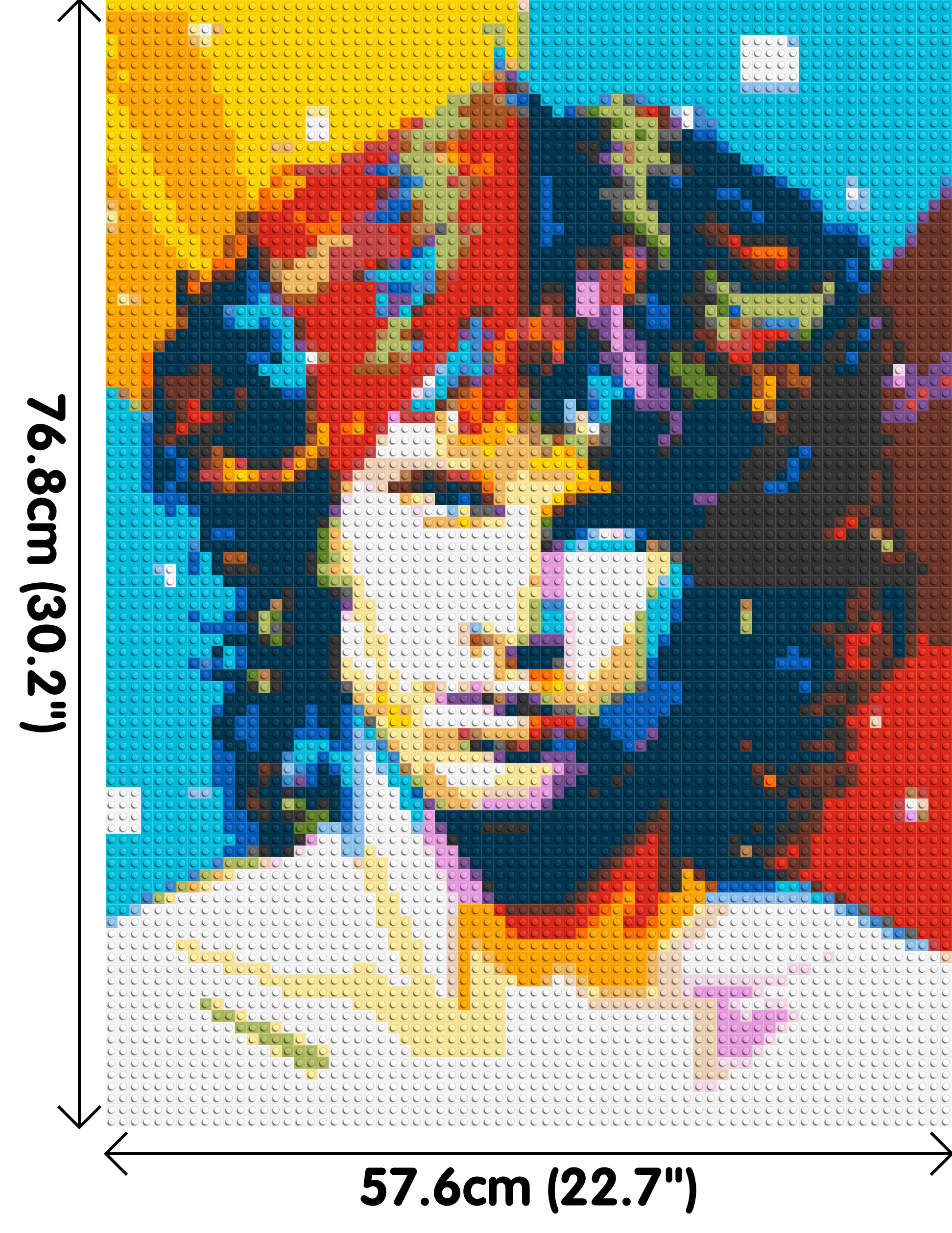 Jim Morrison - Brick Art Mosaic Kit 3x4 dimensions