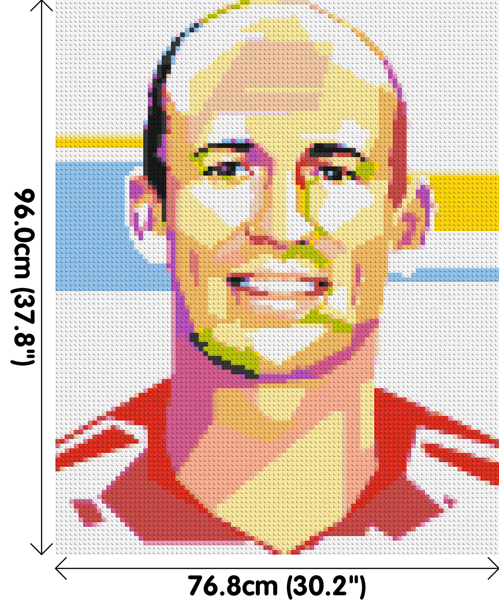 Arjen Robben - Brick Art Mosaic Kit 4x5 dimensions