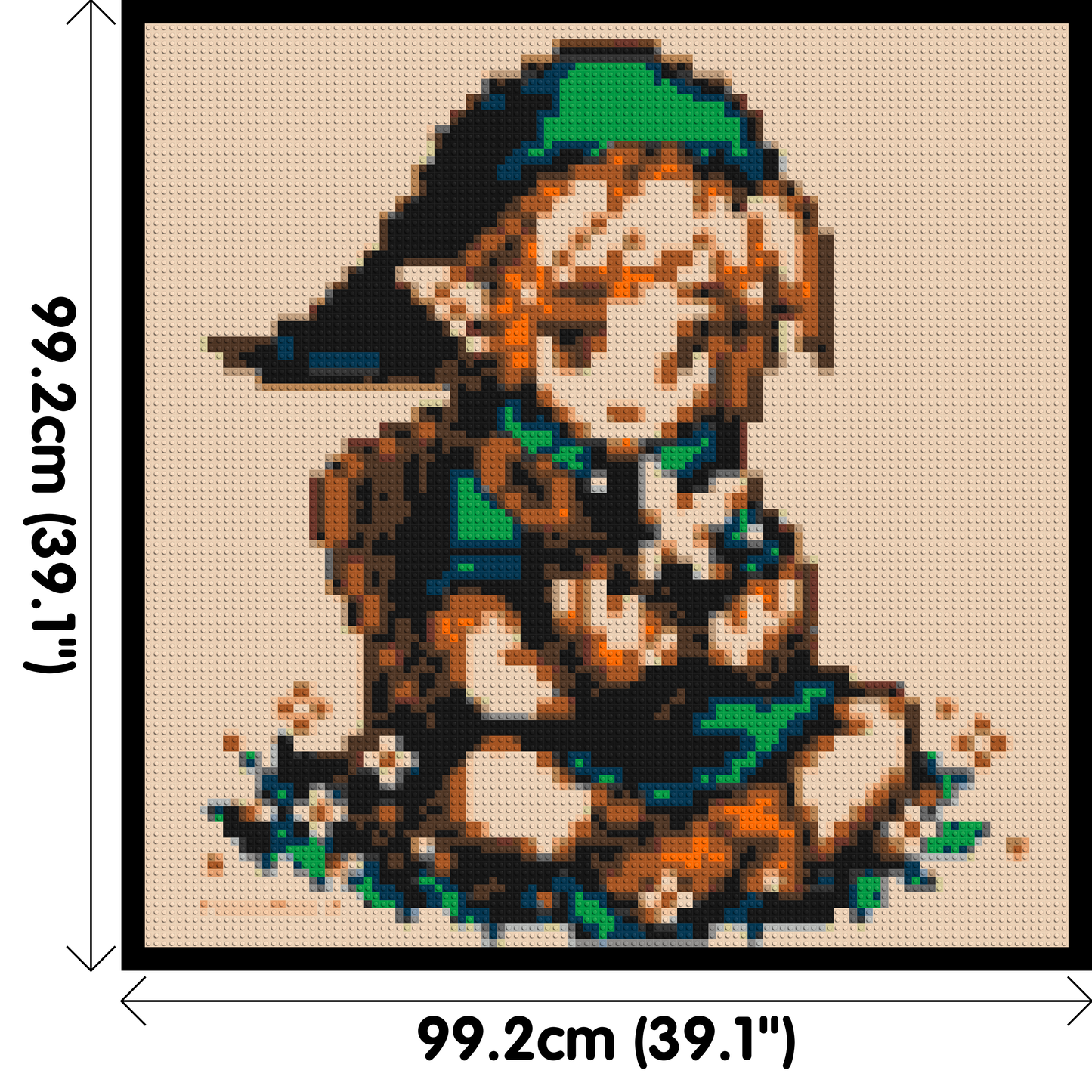 Link Pixel Art - Brick Art Mosaic Kit 5x5 large