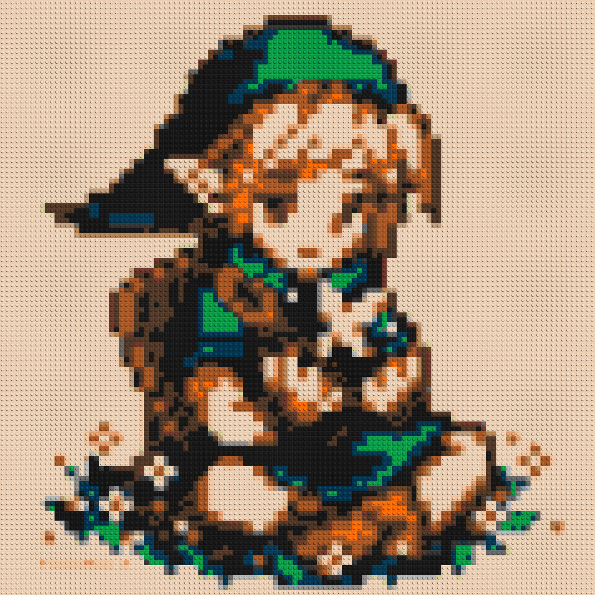 Link Pixel Art - Brick Art Mosaic Kit 5x5 large