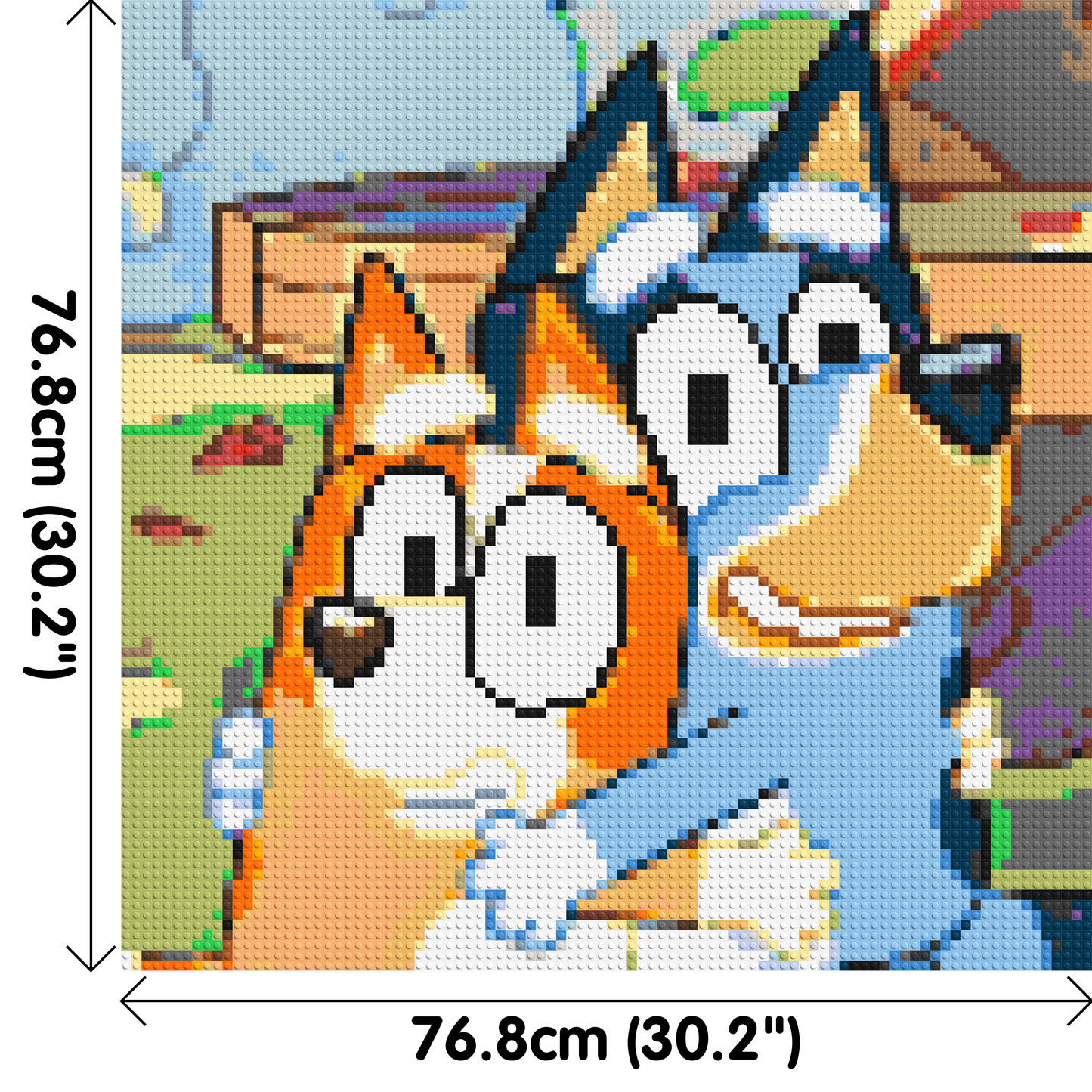 Bluey & Bingo Pixel Art - Brick Art Mosaic Kit 4x4 large