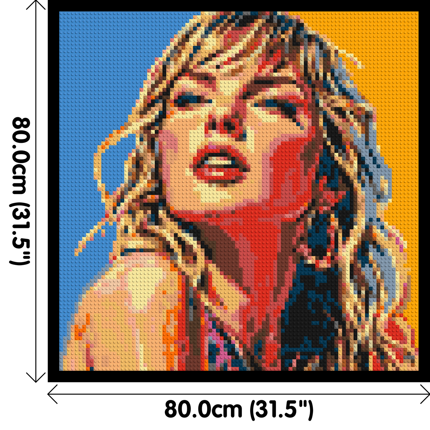 Taylor Swift Colourful  - Brick Art Mosaic Kit 4x4 large