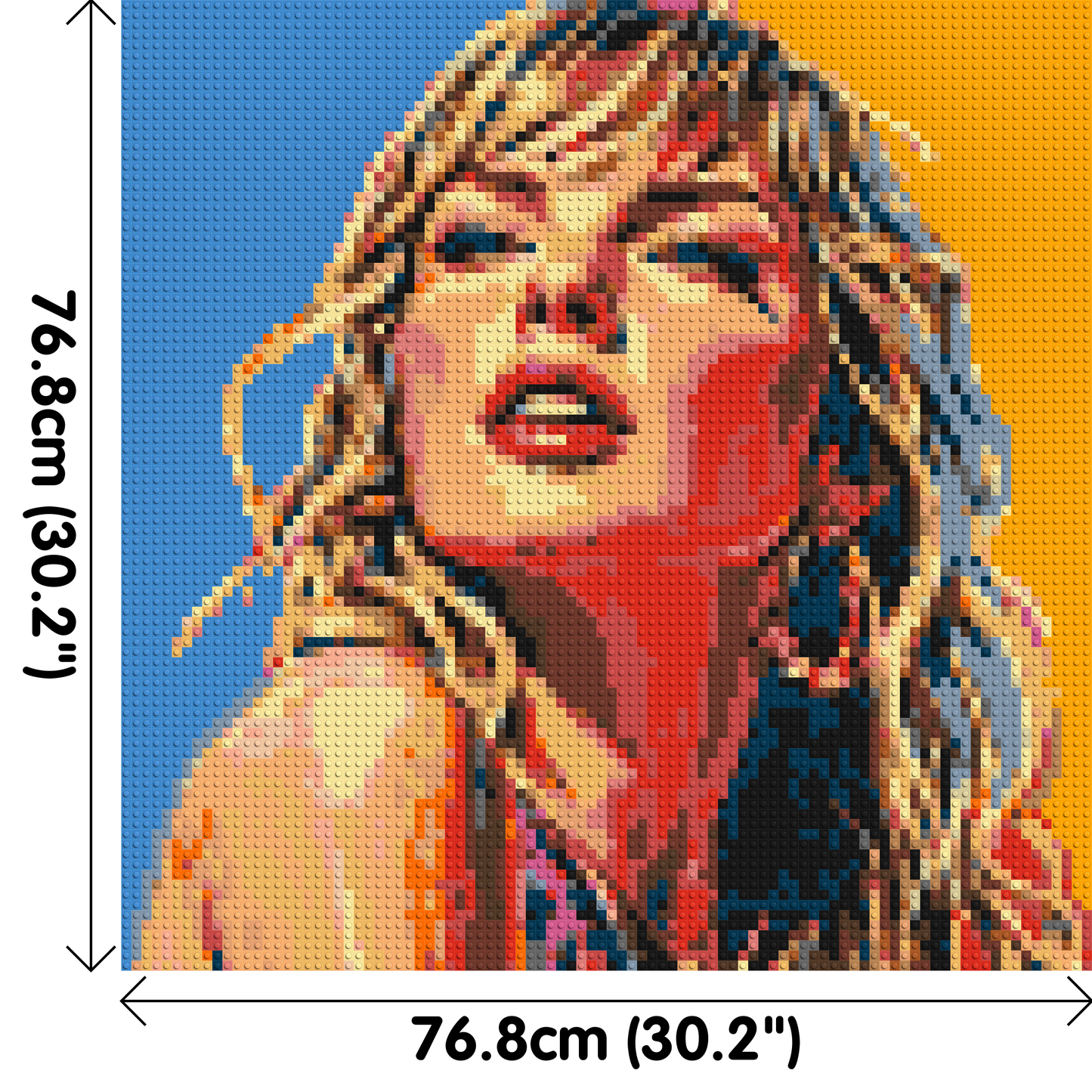 Taylor Swift Colourful  - Brick Art Mosaic Kit 4x4 large