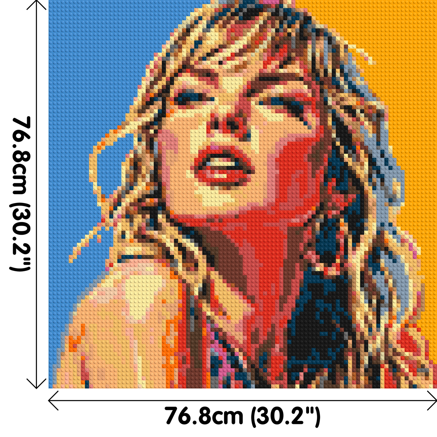 Taylor Swift Colourful  - Brick Art Mosaic Kit 4x4 large