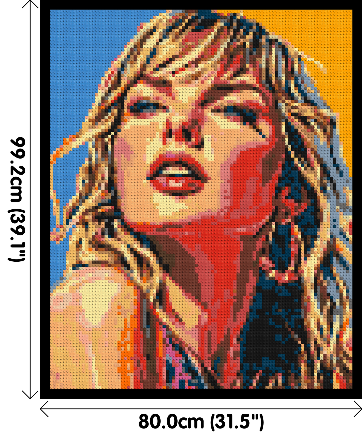 Taylor Swift Colourful  - Brick Art Mosaic Kit 4x5 large