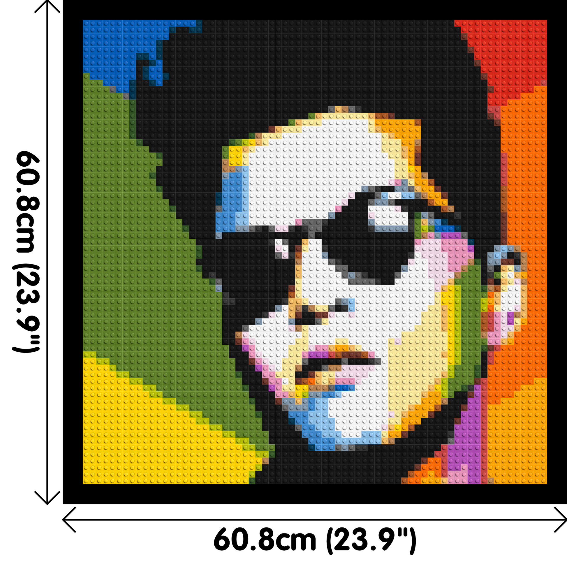 Bruno Mars - Brick Art Mosaic Kit 3x3 dimensions with frame