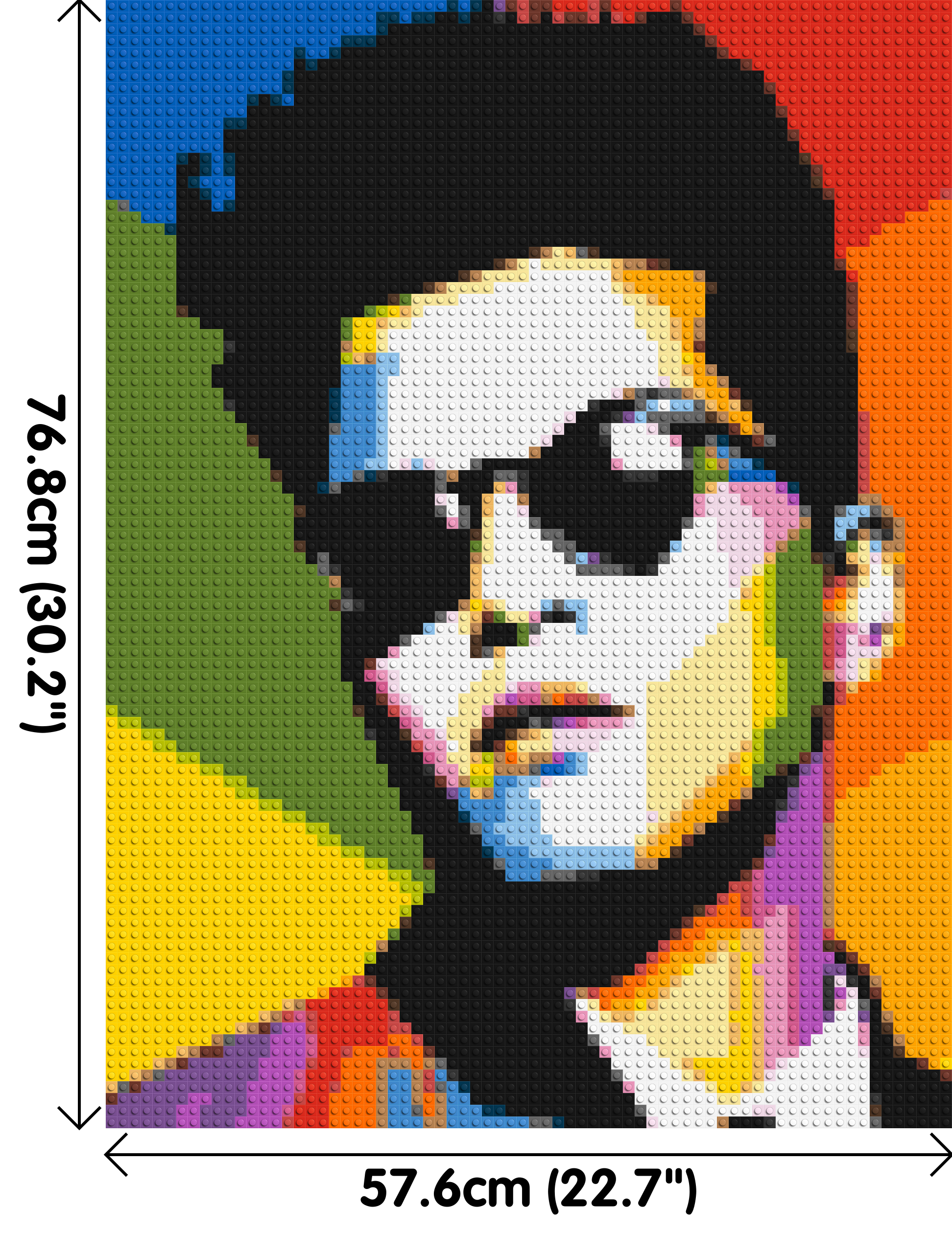 Bruno Mars - Brick Art Mosaic Kit 3x4 dimensions