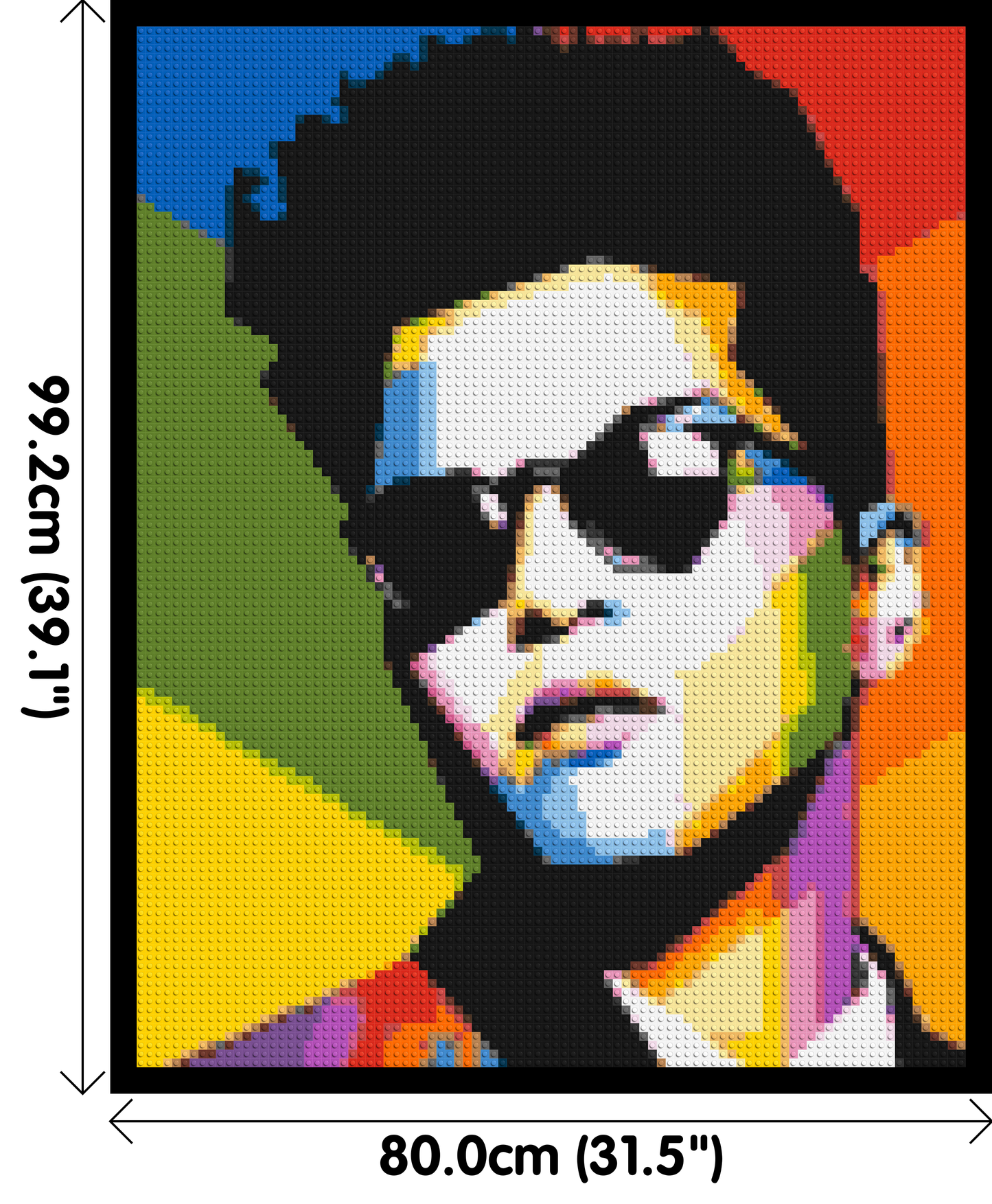 Bruno Mars - Brick Art Mosaic Kit 4x5 large