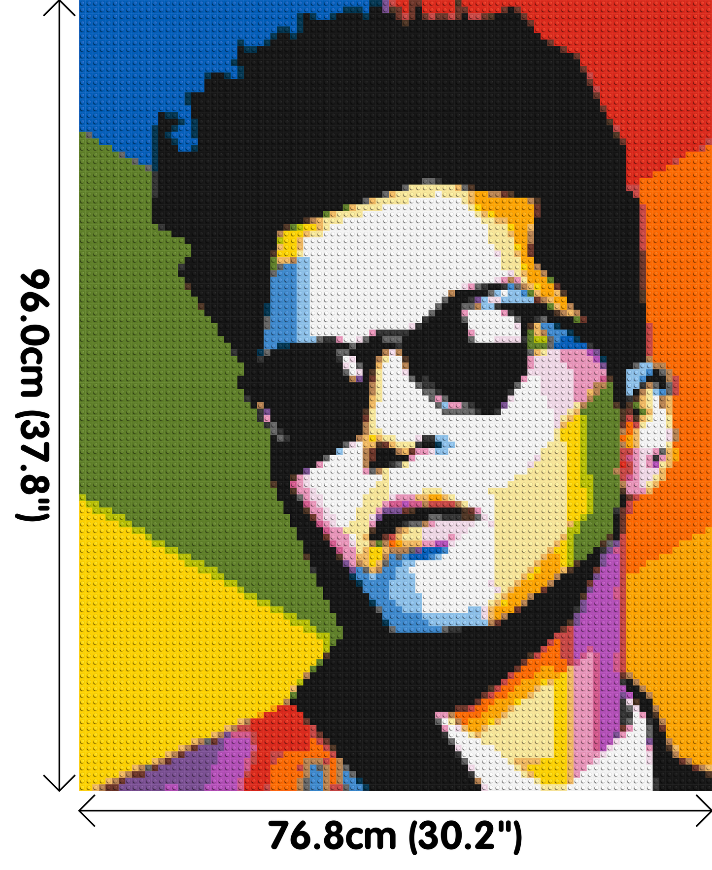 Bruno Mars - Brick Art Mosaic Kit 4x5 large