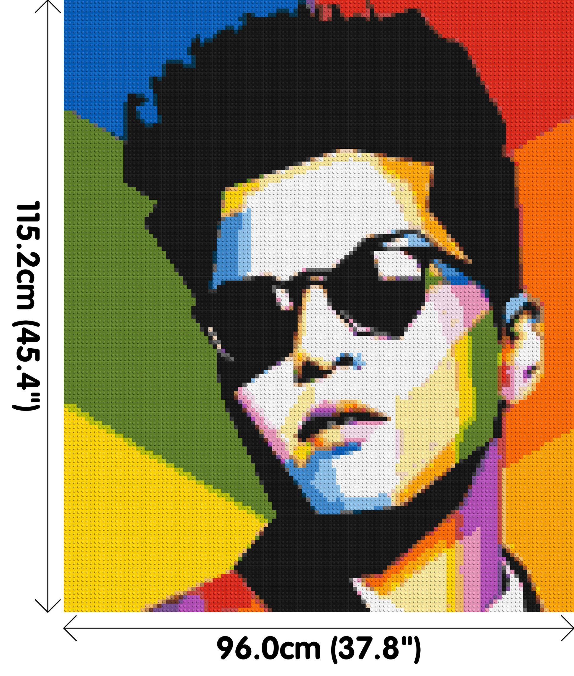 Bruno Mars - Brick Art Mosaic Kit 5x6 dimensions