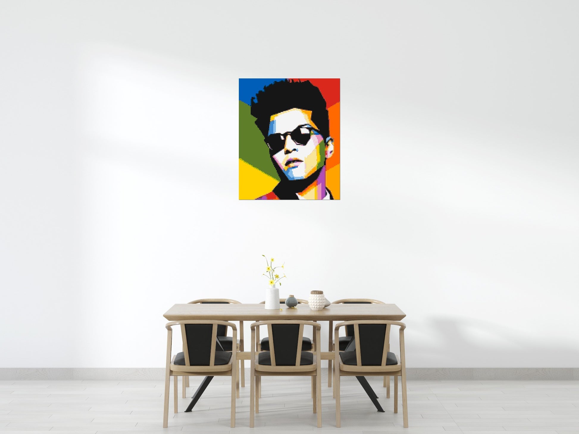 Bruno Mars - Brick Art Mosaic Kit 5x6 scene