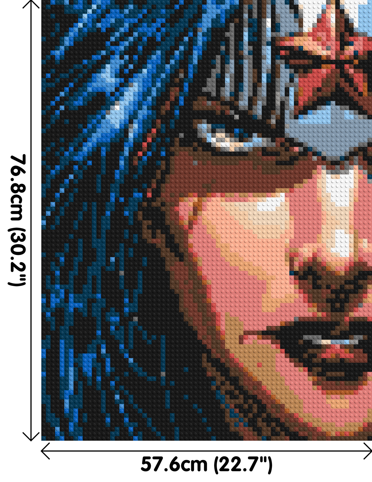 Wonder Woman - Brick Art Mosaic Kit 3x4 large